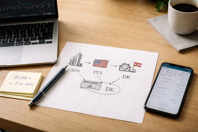 W-8BEN uden sort magi: sådan ender dit US-udbytte på kontoen