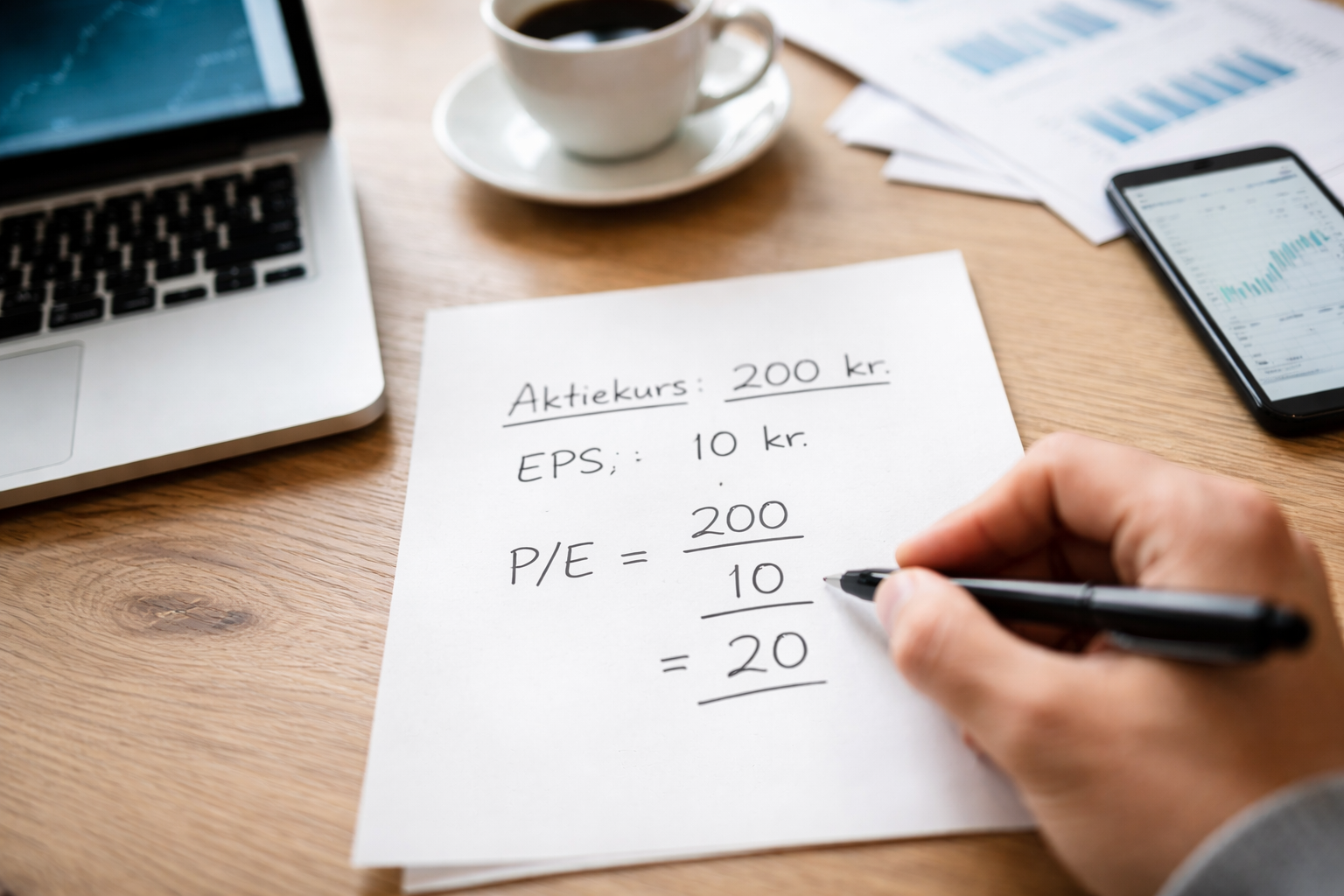 P/E (Price/Earnings): sådan beregner du nøgletallet og bruger det rigtigt